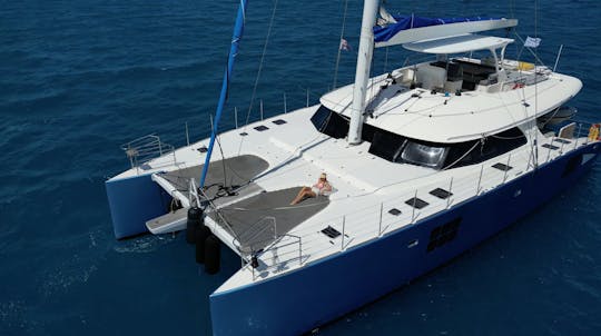 Catamaran à voile Sunreef de luxe de 70 pieds