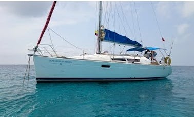 Unforgettable Cruise Aboard 36' Jeanneau Sailing Yacht to Rosario Islands and Baru