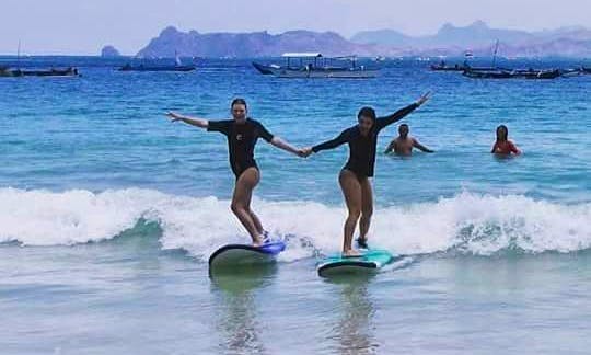 Private Surf Lesson at Mangsit Beach by Mangsit Surf School Lombok