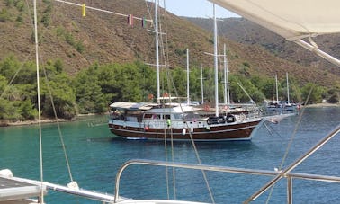 MS. ERTAN This Wonderful Deluxe Gulet Yacht is 24 m Long and for 12 People