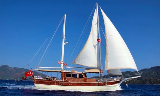 AURA  This Beautiful Deluxe Gulet is for 8 Guests and has 3 Crew