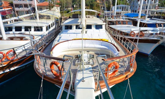 CAGAN This Wonderful Deluxe Gulet Yacht is 30 m. Long and for 12 People