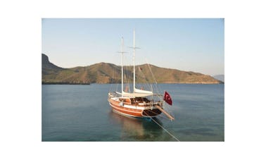 E, ARDA DENIZ This Wonderful Deluxe Gulet Yacht is 31 m. Long and for 12 People