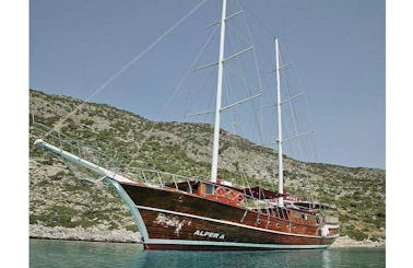 ALPER A.  This Wonderful Deluxe Gulet Yacht is 32 m Long and for 16 People