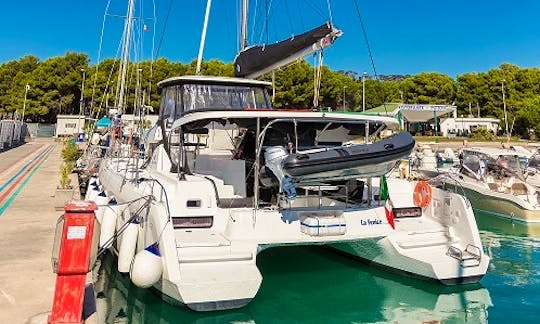 42ft "La Fenice" Lagoon Cruising Catamaran Rental in Tropea, Italy