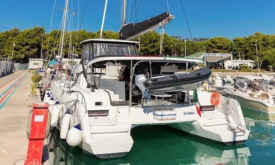 42ft "La Fenice" Lagoon Cruising Catamaran Rental in Tropea, Italy