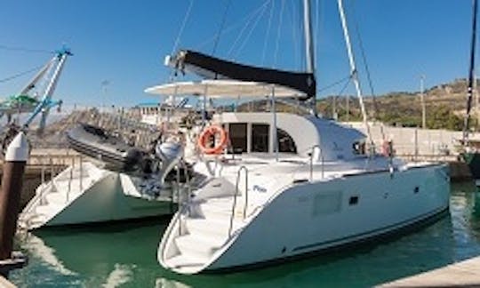 Charter the 38ft "Ploto" Lagoon Catamaran in Tropea, Italy