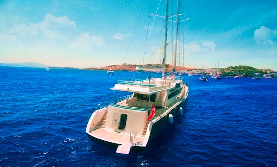 ESMA SULTAN This Wonderful Ultra Luxury Gulet Yacht Sailing at the Coasts of Aegean and Mediterranean is 39 m. and for 14 People