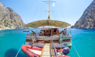 ATHEN A. This Wonderful Deluxe Gulet Sailing at the Coasts of Aegean is 32 m Long and for 16 People
