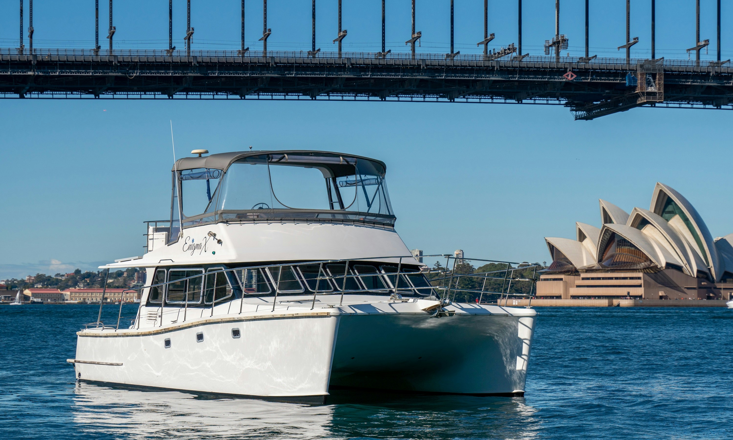 Luxury Motor Catamaran On Enigma X With Captain In Sydney Australia Getmyboat
