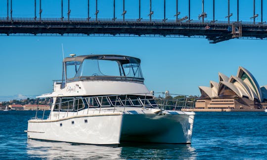 Luxury Scimitar 1010 Power Catamaran on ENIGMA X