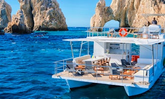NEW VIP Catamaran Tour in Cabo San Lucas, Mexico : captain + fuel + handeck included in quote..