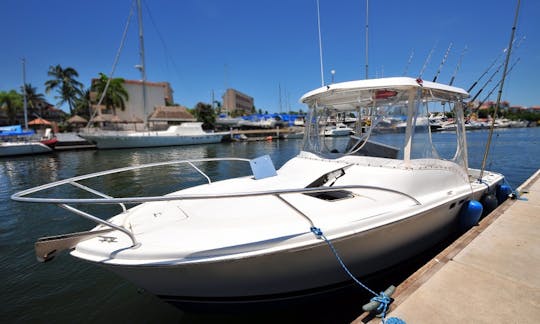 Pesca e mergulho com snorkel Luhrs 25 em Puerto Vallarta, Jalisco