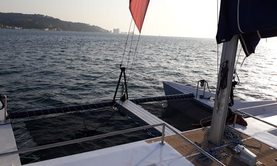 Sailing Catamaran in Private for 18 Guests in Lisbon