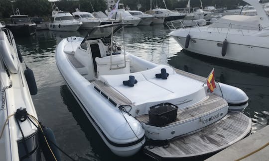 38ft ELEGANT RIB BOAT, Go on a Speed Boat Ride in Ibiza and Formentera, Spain. Best Price in the market