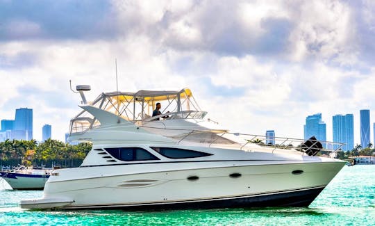 A Journey in the Waters of Miami aboard A 44ft Luxury Silverton Motor Yacht