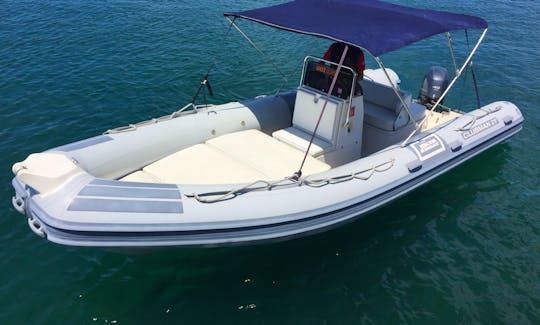 Rigig Inflatable Boat Joker Boat Clubman 21' for rent in Forio, Ischia