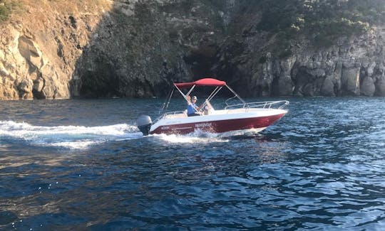 Consola central Romar Mirage 5.7 m 19 pies en alquiler en Forio, Ischia