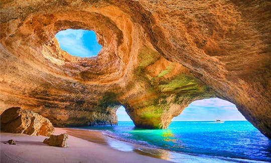 Explore Benagil caves & Marinha beaches, Algarve, Portugal on this Amazing Passenger Boat!