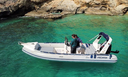 Explore Balos, Greece on a 19' Nathanail Predator RIB