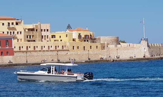 Private Cruises in Chania onboard Axopar 37 TT Power Yacht with Captain and Crew