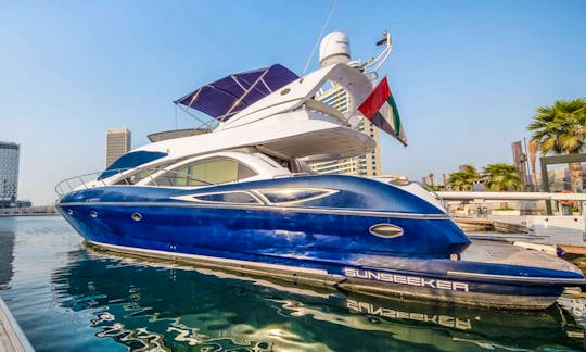 Beautiful Sunseeker 64 Luxury Yacht for Charter in Dubai