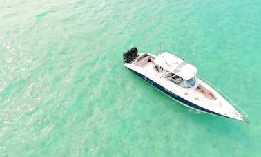 Deep Sea and Bottom Fishing in 38' Donzi in Leeward Settlement, Caicos Islands