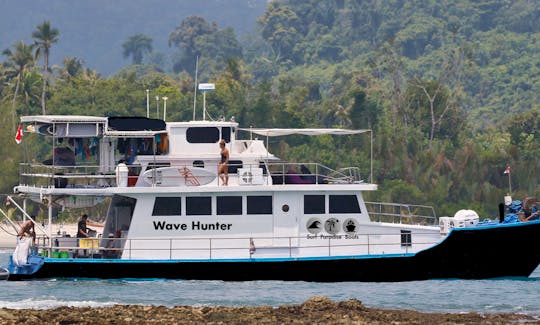 Enjoy Surf Charter in Padang, Indonesia on 70' Wave Hunter Power Mega Yacht