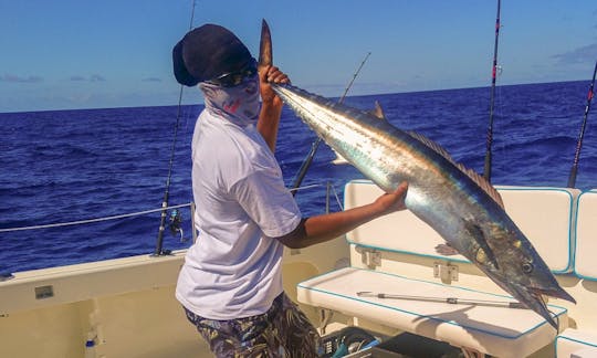 22lb Wahoo, fresh from the deep.