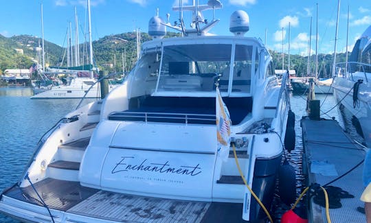58ft Princess v58 Luxury Yacht Charter in t. Thomas, U.S. Virgin Islands