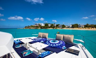 Catamaran Day cruises to discover the islands of Saint Martin / Sint Maarten and Anguilla, located in Simpson Bay