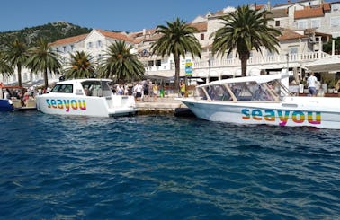 Book the Hvar Private Water Taxi for 12 person!