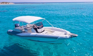 Enjoy With Your Friends on This 12 Persons Zodiac N-ZO 760 Rigid Inflatable Boat Charter in Eivissa, Spain