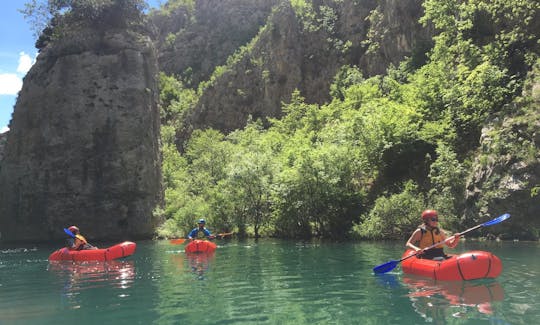 Guided Day Packrafting Experience on Zrmanja River