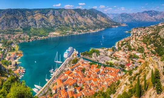Panoramic view of Kotor Bay and the Old Town