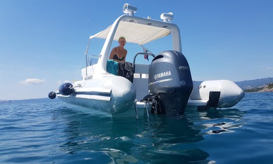 RIB Sportis MC-6800 + Yamaha 200 Hp for Rent in Selce