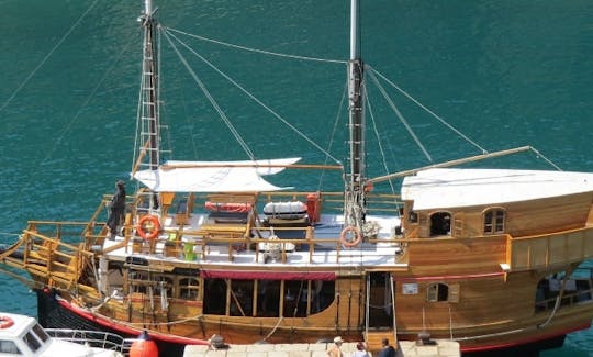 Full Day or only few hours Private Cruise on 80' Pirates Ship in the Adriatic sea