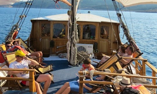 Full Day or only few hours Private Cruise on 80' Pirates Ship in the Adriatic sea