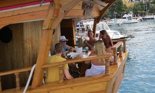 Full Day or only few hours Private Cruise on 80' Pirates Ship in the Adriatic sea