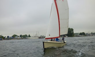 21' Valk Sailboat in Kortgene at the Veerse Meer