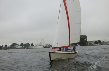 21' Valk Sailboat in Kortgene at the Veerse Meer