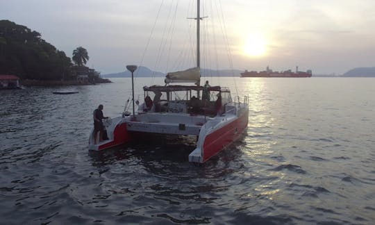 Incredible Adventures aboard 34' Sailing Catamaran in Ilha Grande, Brazil!