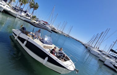 Skippered Quiksilver 755 Powerboat Rental in Estepona, Spain