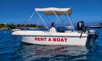 Rent Compass 160sh Family Boat without license in Agia Pelagia