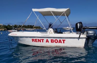 Rent Compass 160sh Family Boat without license in Agia Pelagia