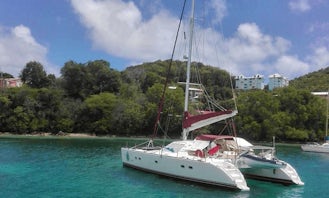 Private Charter on Lagoon 47 Sailing Catamaran in Panamá with Captain Frank and Joselia
