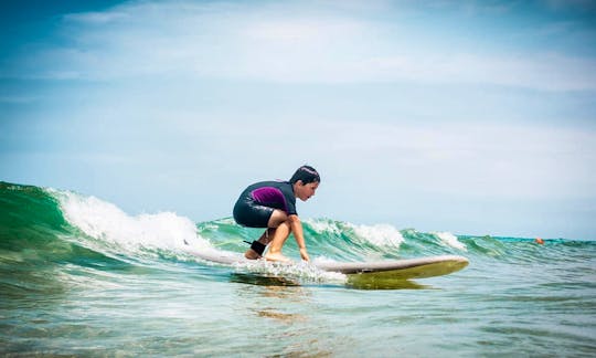 Learn to surf with International Surf L1/L3 Instructors at Arina Beach