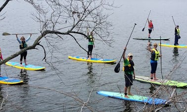PaddleFit Intro-SUP Lesson @ Salem Lake, Wisnton-Salem