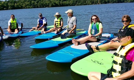 PaddleFit Intro-SUP Lesson @ Salem Lake, Wisnton-Salem