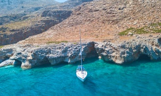 Sailing Daily Trip on the Top Coasts of Crete aboard Bavaria 47 Sailboat